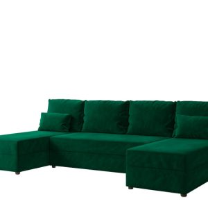 Narożnik Domino U Fit Gładki Rozkładany z Funkcją Spania Butelkowa Zieleń 865088 Narożnik Domino U Fit Gładki Rozkładany z Funkcją Spania Butelkowa Zieleń 865088