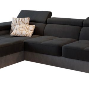 NAROŻNIK ELMA L-S z funkcją spania Czarny 650184 NAROŻNIK ELMA L-S z funkcją spania Czarny 650184