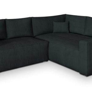 Narożnik ERONIS R-S z funkcją spania Czarny 720516