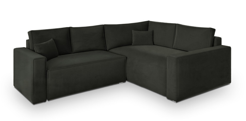 Narożnik ERONIS R-S z funkcją spania Czarny 720463