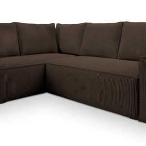 NAROŻNIK ESTANO L-S z funkcją spania Brązowy 682813