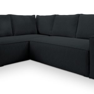 NAROŻNIK ESTANO L-S z funkcją spania Czarny 682777