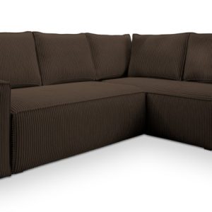 NAROŻNIK ESTANO R-S z funkcją spania Brązowy 682762