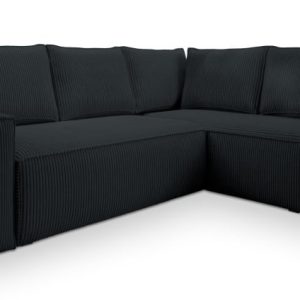 NAROŻNIK ESTANO R-S z funkcją spania Czarny 682791