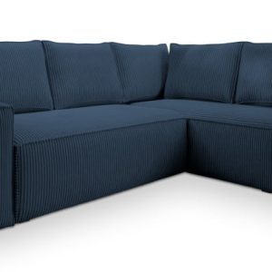 NAROŻNIK ESTANO R-S z funkcją spania Niebieski 682788