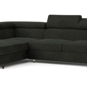 Narożnik FAVIEN L-S z funkcją spania Czarny 726075 Narożnik FAVIEN L-S z funkcją spania Czarny 726075
