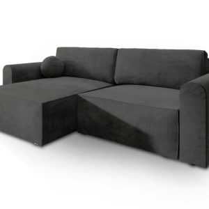 NAROŻNIK FIANO M z funkcją spania Czarny 649302 NAROŻNIK FIANO M z funkcją spania Czarny 649302