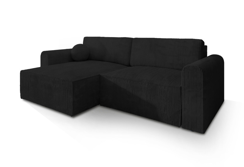 NAROŻNIK FIANO P z funkcją spania Czarny 649359