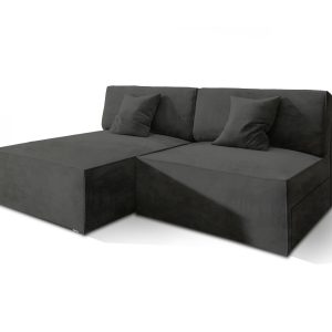 NAROŻNIK FIORO M z funkcją spania Czarny 650072 NAROŻNIK FIORO M z funkcją spania Czarny 650072