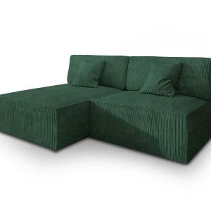 NAROŻNIK FIORO P z funkcją spania Zielony 650054 NAROŻNIK FIORO P z funkcją spania Zielony 650054