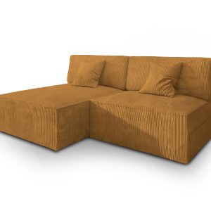 NAROŻNIK FIORO P z funkcją spania Żółty 650097 NAROŻNIK FIORO P z funkcją spania Żółty 650097
