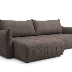 Narożnik Flo, z funkcją spania, do salonu, tkanina Poso, brązowy (04) 930075 Narożnik Flo, z funkcją spania, do salonu, tkanina Poso, brązowy (04) 930075