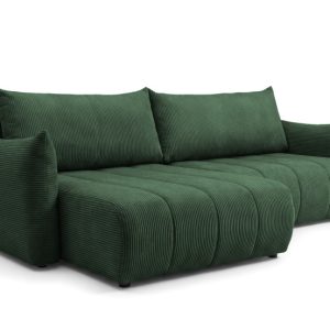 Narożnik Flo, z funkcją spania, do salonu, tkanina Poso, zielony (14) 930079 Narożnik Flo, z funkcją spania, do salonu, tkanina Poso, zielony (14) 930079
