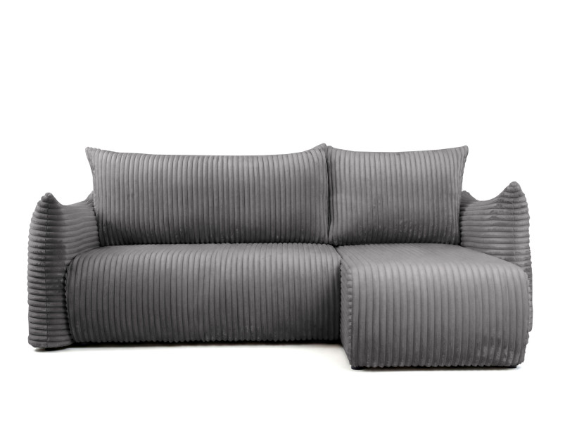 Narożnik Floti mini, do salonu, z funkcją spania, Tilia, ciemnoszary (90) 941738
