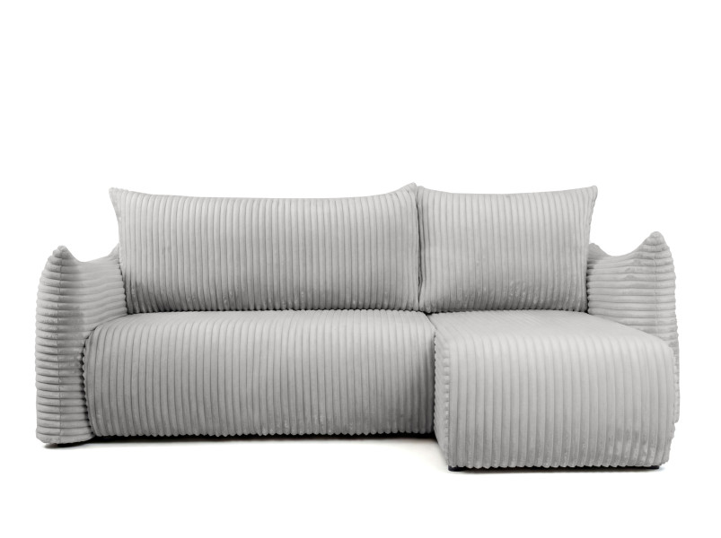 Narożnik Floti mini, do salonu, z funkcją spania, Tilia, szary (86) 941744