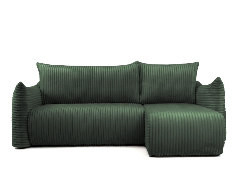 Narożnik Floti mini, do salonu, z funkcją spania, Tilia, zielony (39) 941737