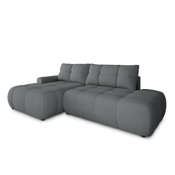 Narożnik FLUMA CL L-S z funkcją spania Szary 993968