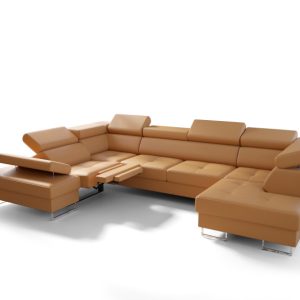 Narożnik Galaxy Max II Relax z funkcją spania pojemnikiem skóra naturalna 191939 Narożnik Galaxy Max II Relax z funkcją spania pojemnikiem skóra naturalna 191939