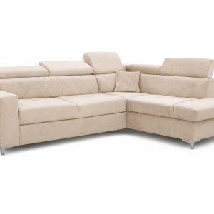 Narożnik Giverno P rozkładany z regulowanymi zagłówkami, Fresh 01 911754