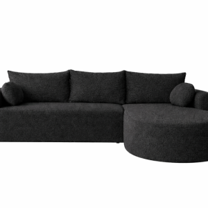 Narożnik GLOW w tkaninie typu boucle z funkcją spania w kolorze Quelle 100 1037500