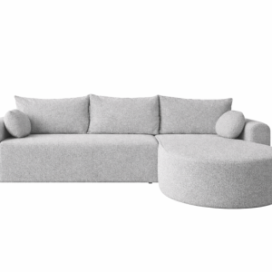 Narożnik GLOW w tkaninie typu boucle z funkcją spania w kolorze Quelle 83 1037558