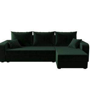 Narożnik HEWLET L BIS itaka 10 prawa ciemnozielony 814878