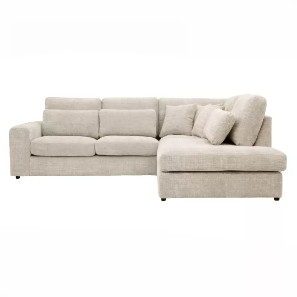 Narożnik Ibiza Taupe Szaro Brązowy Prawostronny L Salon Kanapa Nowoczesny 1078254
