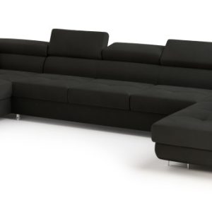 Narożnik ISOLANO z funkcją spania Czarny 804404 Narożnik ISOLANO z funkcją spania Czarny 804404