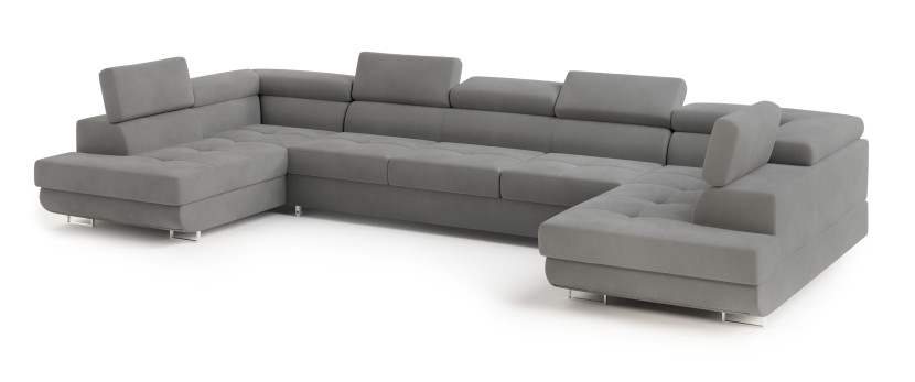 Narożnik ISOLANO z funkcją spania Szary 804410