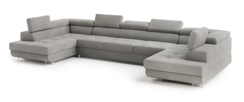 Narożnik ISOLANO z funkcją spania Szary 804394
