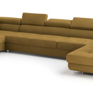 Narożnik ISOLANO z funkcją spania Żółty 804398 Narożnik ISOLANO z funkcją spania Żółty 804398