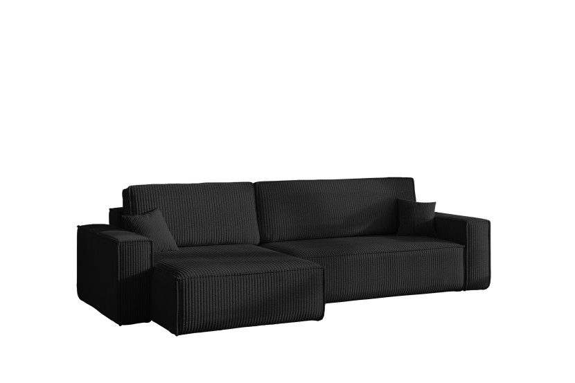 Narożnik Karl XL tkanina Poso 135 czarny 836770
