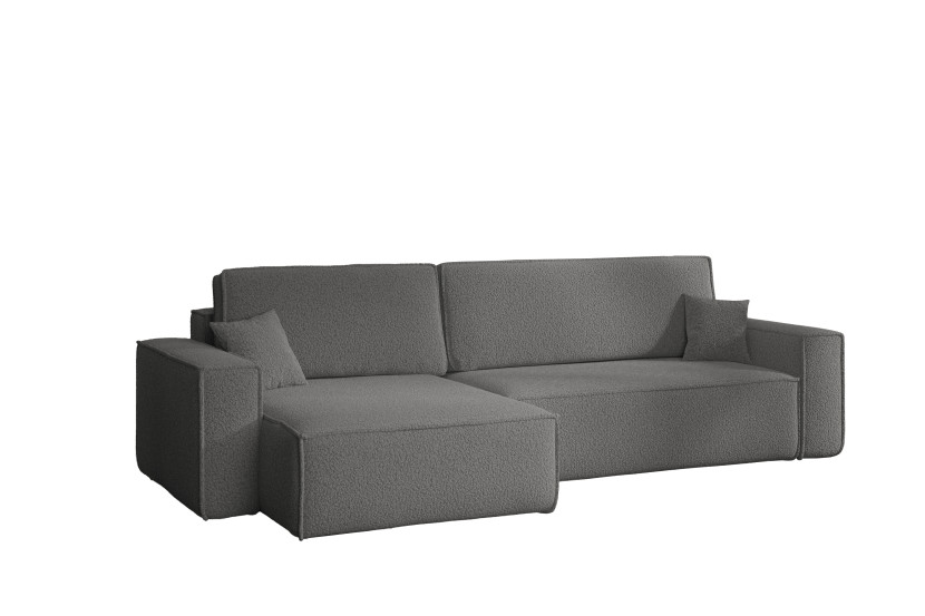 Narożnik Karl XL tkanina Quelle 92 szary 836771