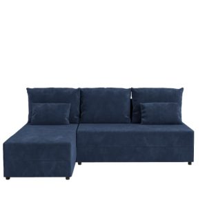 Narożnik KUBO L FIT rozkładany z funkcją spania Granatowy 849787