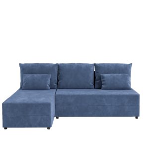 Narożnik KUBO L FIT rozkładany z funkcją spania Niebieski 849790