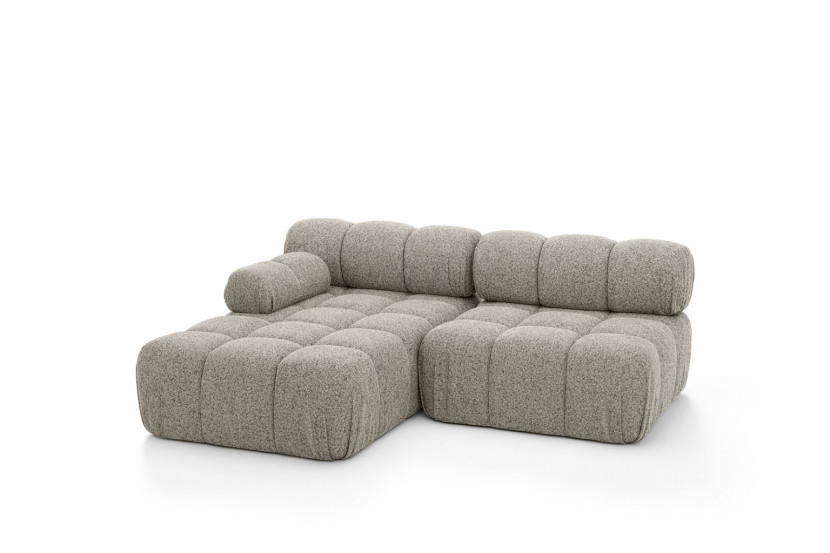 Narożnik L modułowy, bukla Abriamo, Beżowy, Lewy, Selia Mini II 960987