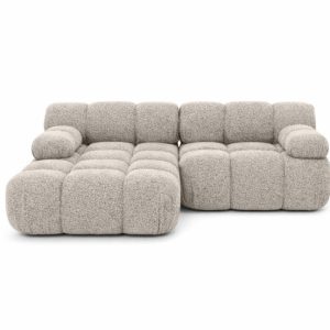 Narożnik L modułowy, bukla Abriamo, Beżowy, Lewy, Selia Mini 987048