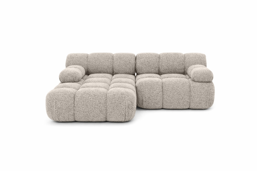 Narożnik L modułowy, bukla Abriamo, Beżowy, Lewy, Selia Mini 987048