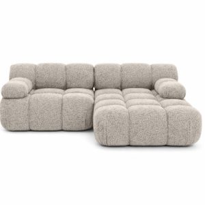 Narożnik L modułowy, bukla Abriamo, Beżowy, Prawy, Selia Mini 987069