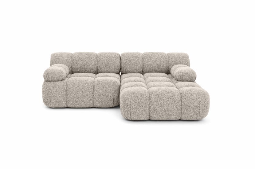 Narożnik L modułowy, bukla Abriamo, Beżowy, Prawy, Selia Mini 987069