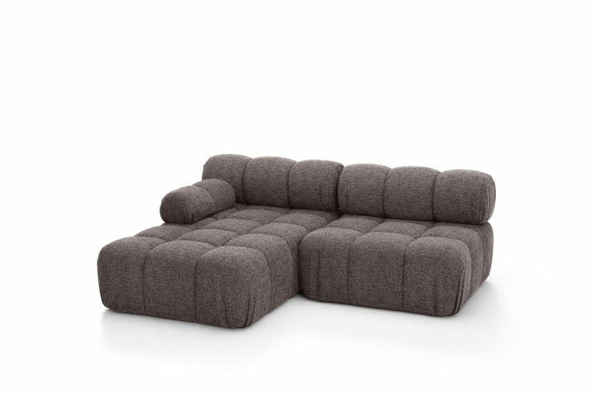 Narożnik L modułowy, bukla Abriamo, Brązowy, Lewy, Selia Mini II 960975