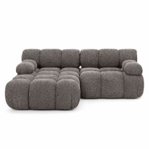 Narożnik L modułowy, bukla Abriamo, Brązowy, Lewy, Selia Mini 987052