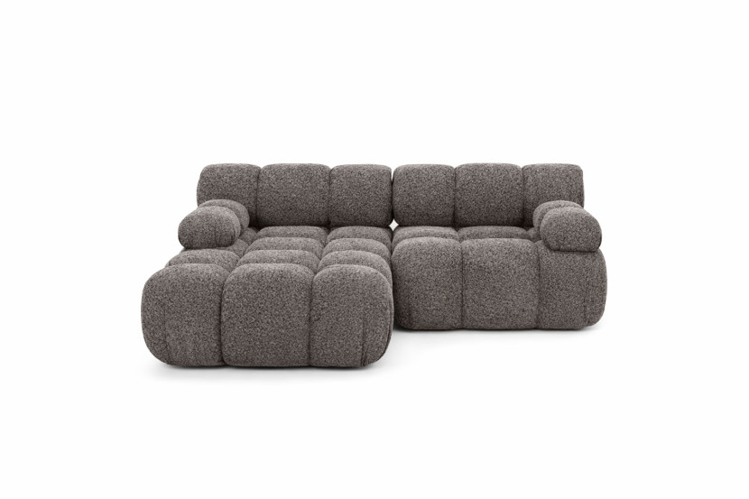 Narożnik L modułowy, bukla Abriamo, Brązowy, Lewy, Selia Mini 987052