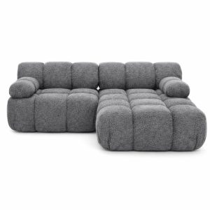 Narożnik L modułowy, bukla Abriamo, Ciemnoszary, Prawy, Selia Mini 987057