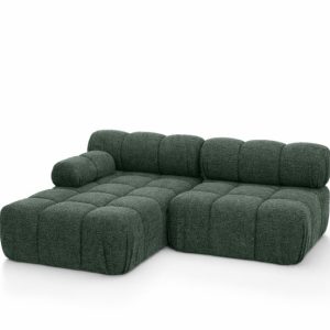 Narożnik L modułowy, bukla Abriamo, Ciemnozielony, Lewy, Selia Mini II 960985