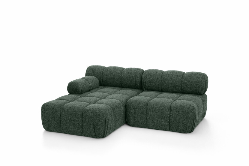 Narożnik L modułowy, bukla Abriamo, Ciemnozielony, Lewy, Selia Mini II 960985
