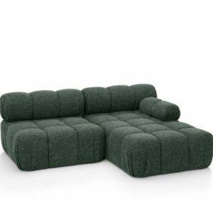 Narożnik L modułowy, bukla Abriamo, Ciemnozielony, Prawy, Selia Mini II 960976