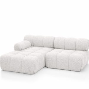 Narożnik L modułowy, bukla Abriamo, Ecru, Lewy, Selia Mini II 960977