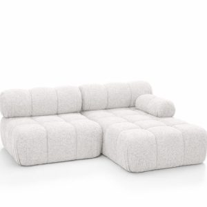Narożnik L modułowy, bukla Abriamo, Ecru, Prawy, Selia Mini II 960965