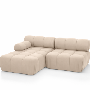 Narożnik L modułowy, welur Salvador, Beżowy, Lewy, Selia Mini II 960989 Narożnik L modułowy, welur Salvador, Beżowy, Lewy, Selia Mini II 960989
